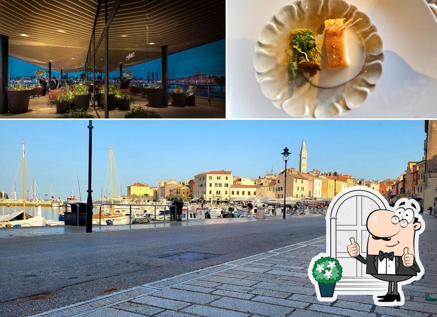 Agli Amici Rovinj si caratterizza per la esterno e birra