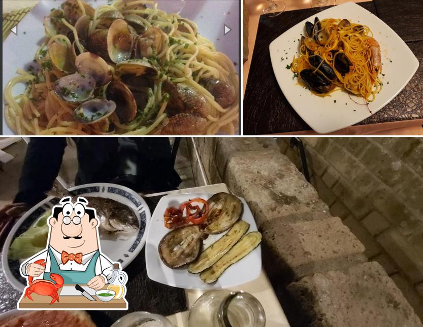 Prenditi tra i molti piatti di mare offerti a Buba