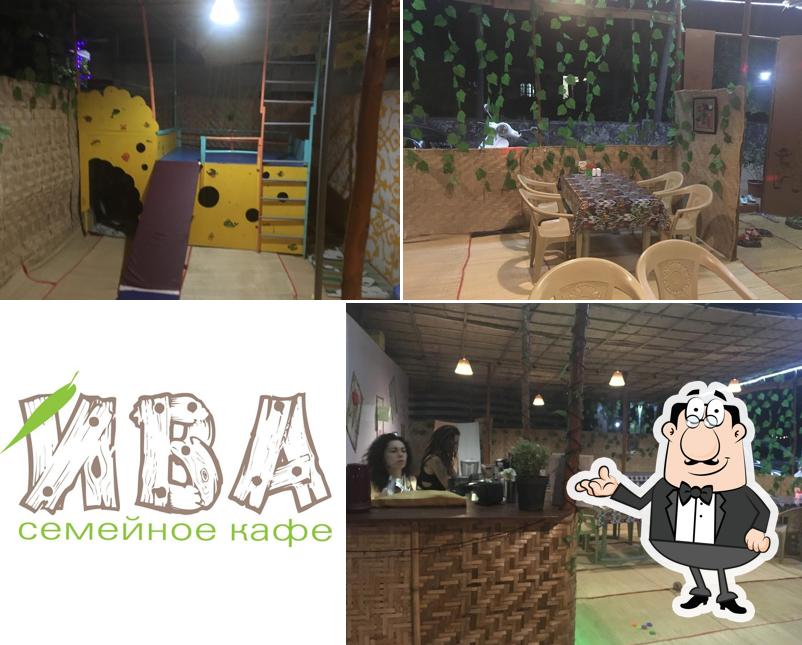 The interior of IVA Family Cafe