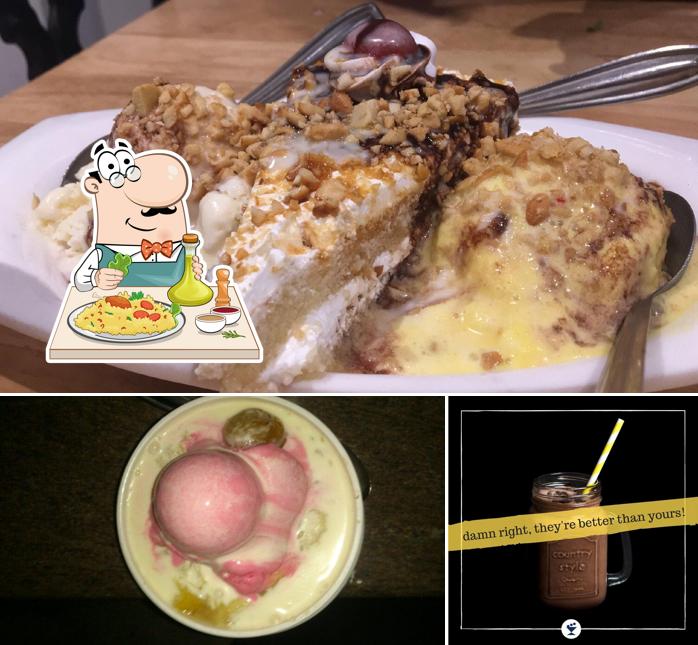 The restaurant's food and beverage