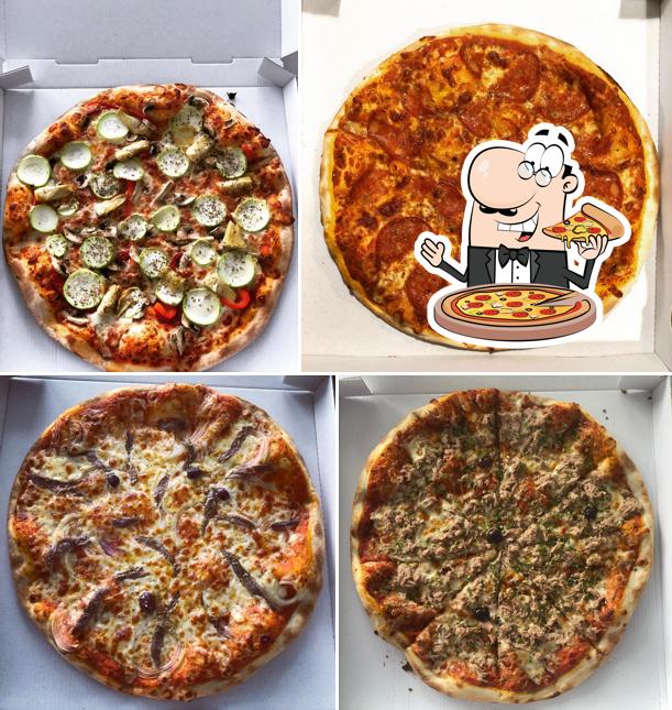 Prenez différents types de pizzas