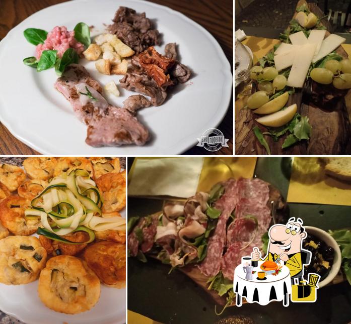 Cibo al Bar Moderno dei fratelli Falchi