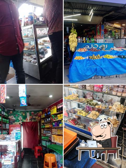 This is the photo displaying interior and food at AJ Bakery
