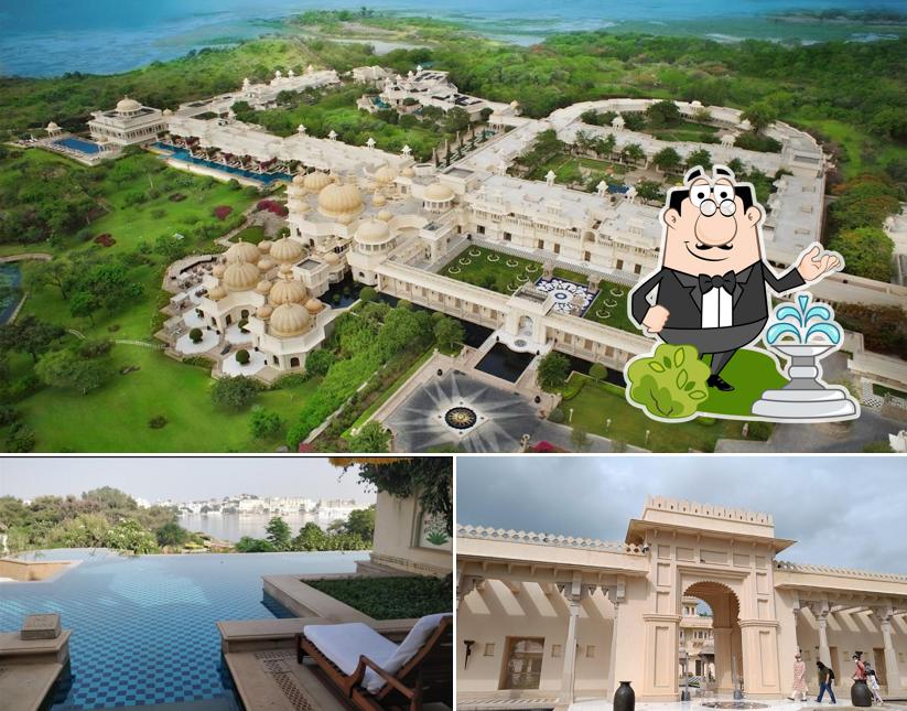 The exterior is an important feature of The Oberoi Udaivilas, Udaipur