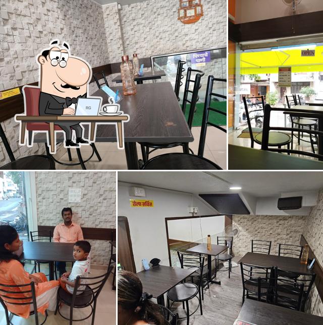 The interior of VDOSA- Venkateswhara Loni Dosa