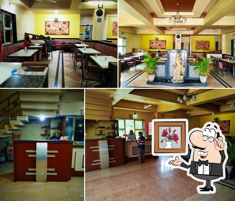 The interior of Swadesh Restaurant