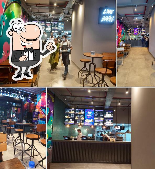 The interior of Taco Bell