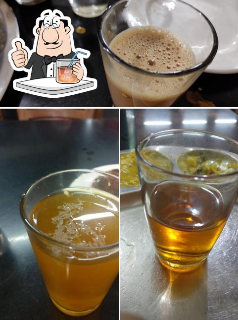 The image of drink and food at Little Spice Restaurant Caterers