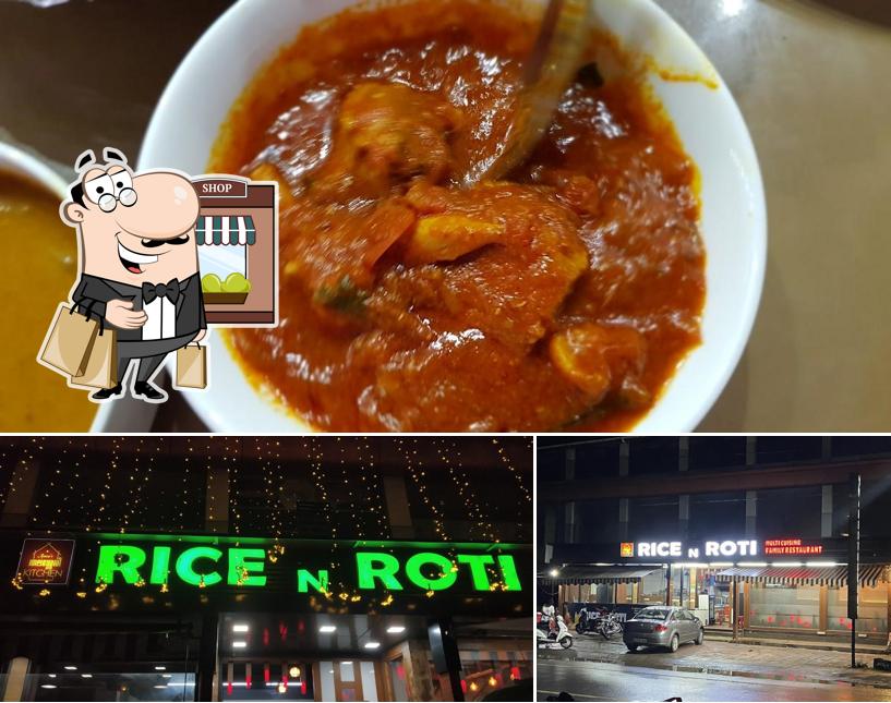 The picture of RICE N ROTI RESTAURANT’s exterior and food