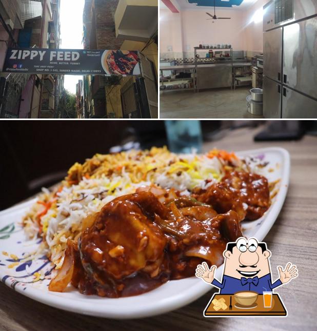Take a look at the picture displaying food and interior at zippyfeed east delhi