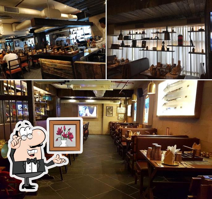 Take a seat at one of the tables at The G.T.R