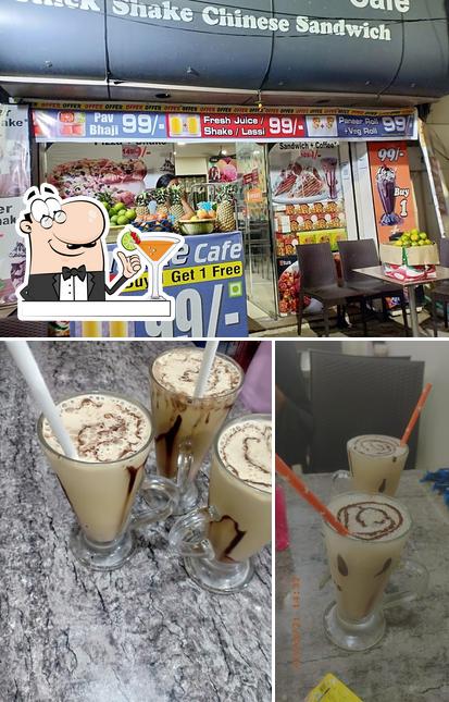 The restaurant's drink and interior