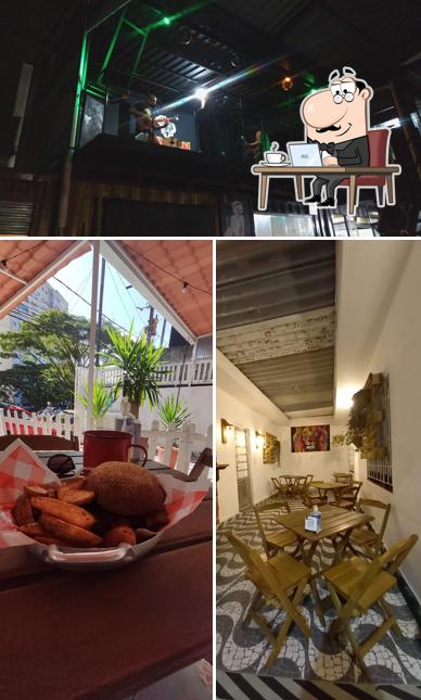 O interior do Fogo Comedoria