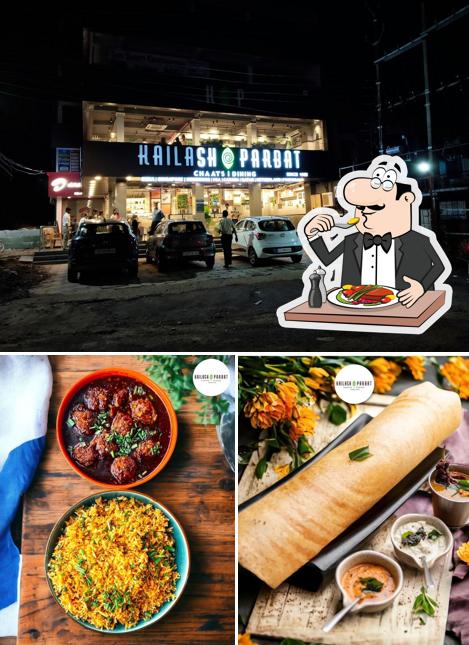Take a look at the photo depicting food and exterior at Kailash Parbat Bhilai