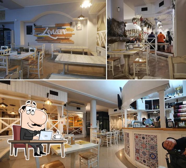 Gli interni di Zenzero Hamburgeria Pizzeria Napoletana Poggiardo