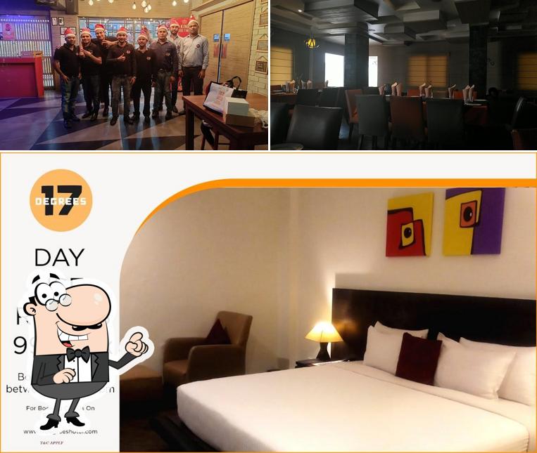 The interior of Seventeen Degrees Hotel