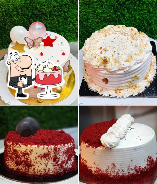 Red velvet cake at Singh Bakers