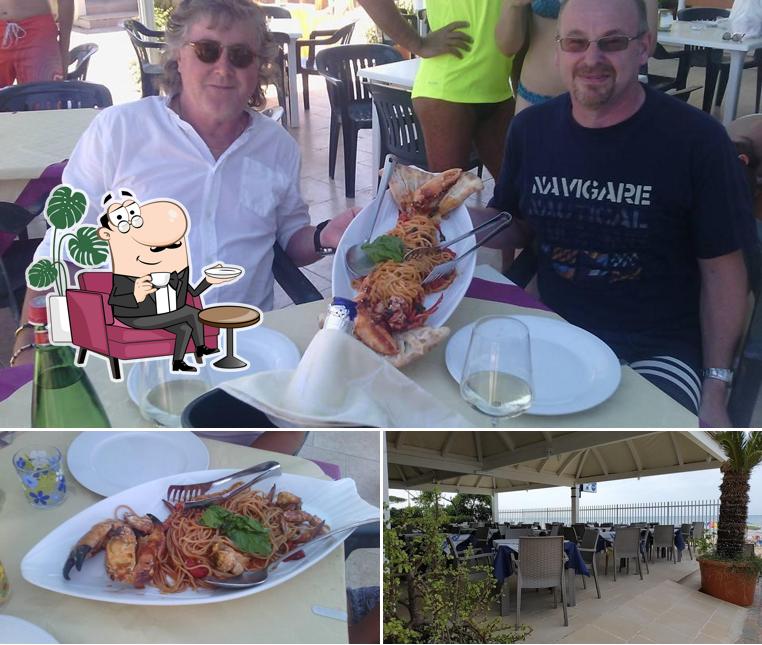 Gli interni di Umbramare Bar Ristorante Pizzeria