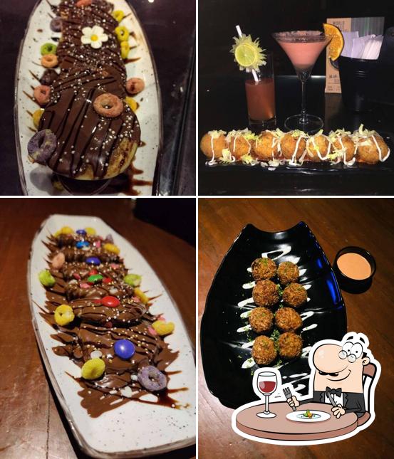 Food at Lion Heart Lounge