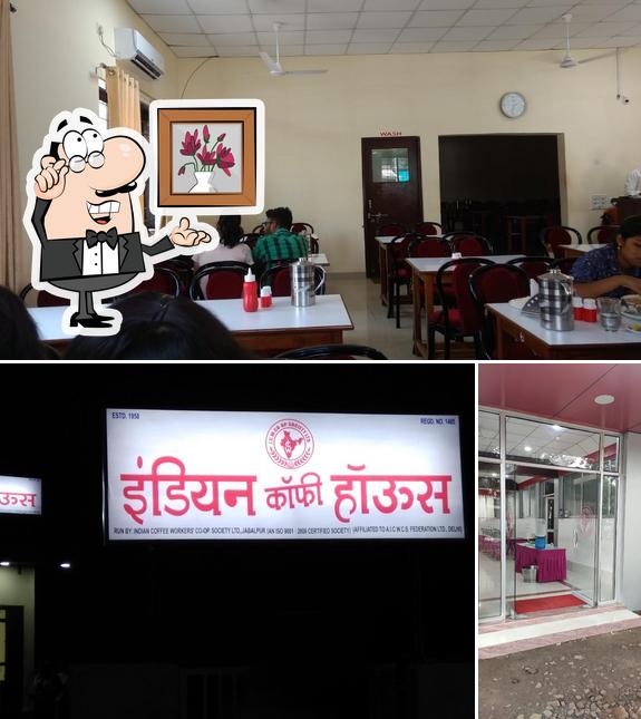 The interior of Indian Coffee House Ranjhi