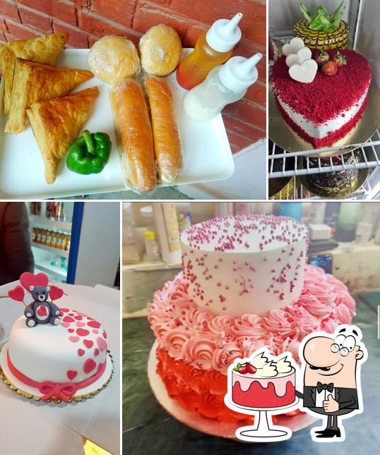 Red velvet cake at Eddie Bakers