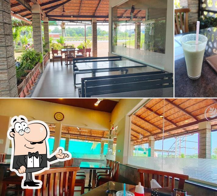 Among various things one can find interior and beverage at Hotel Vrindavan Nest