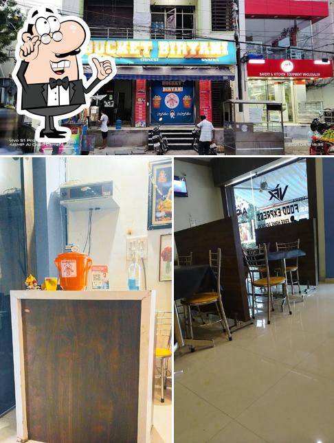 The interior of BUCKET BIRYANI