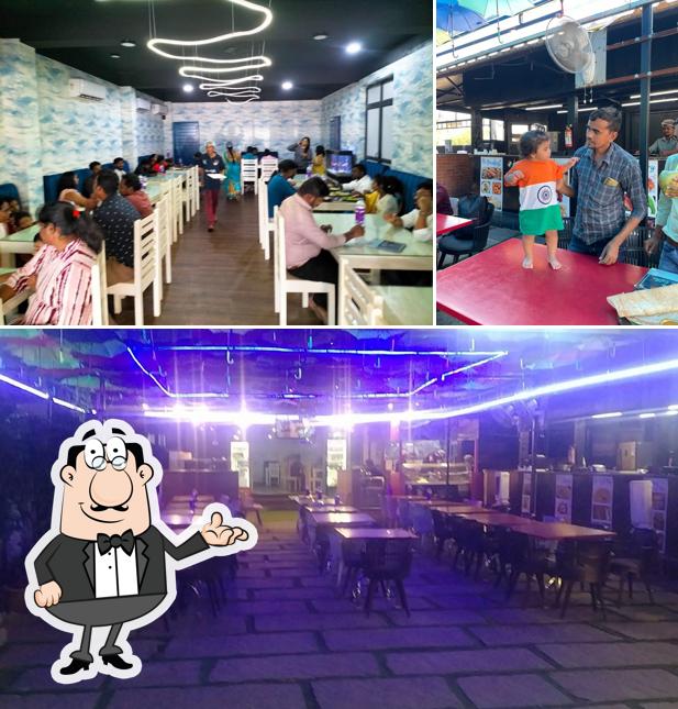 The interior of Kana katha veg & non-veg restaurant