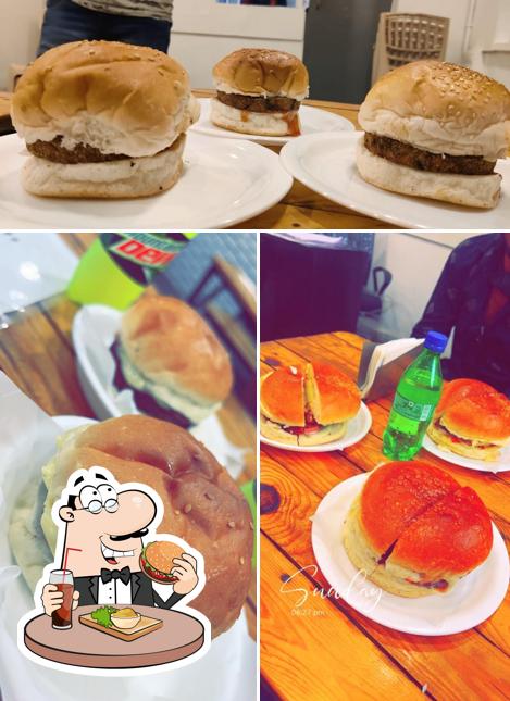 Try out a burger at Tim’s Burger Barn