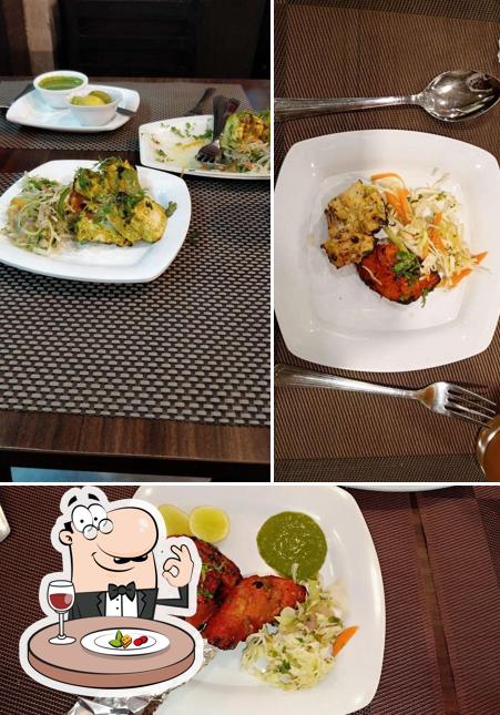 Food at Spice & Rice Restaurant