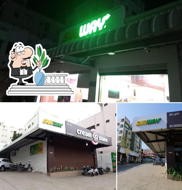 The exterior of Subway Rajamundhry AP