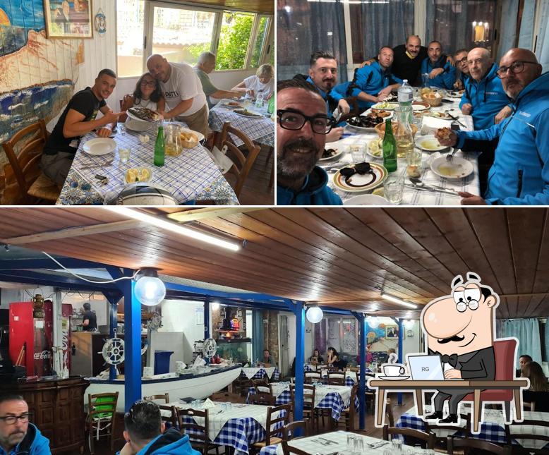 Gli interni di Trattoria da Enzo