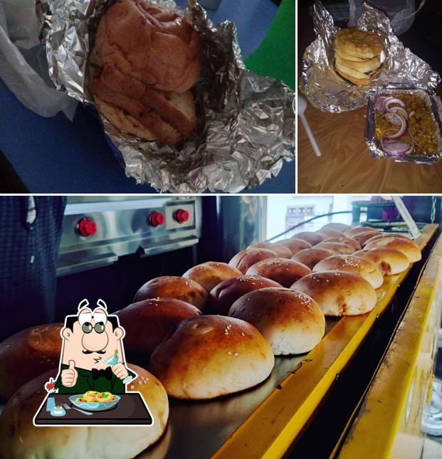 The photo of food and interior at The Rolling Stove