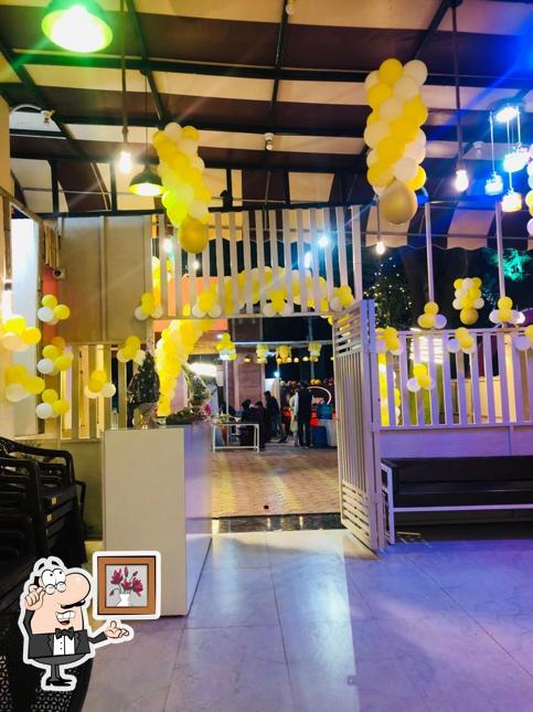 The interior of Abhinav Cafe