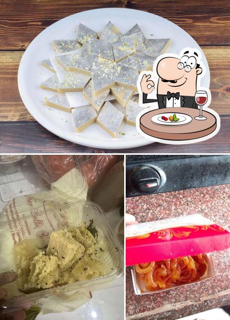 Check out the image depicting food and interior at New Delhi Sweets
