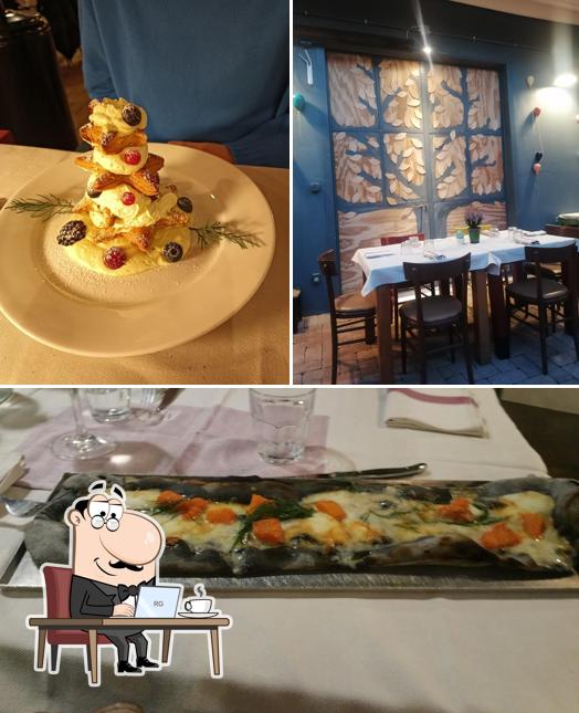 Enosteria Mangia si caratterizza per la interni e cibo