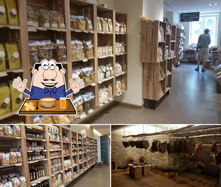 La immagine di cibo e interni da Pur Südtirol Merano