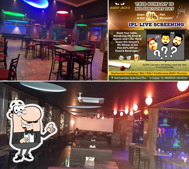 The interior of Agent Jacks Bar Miraj