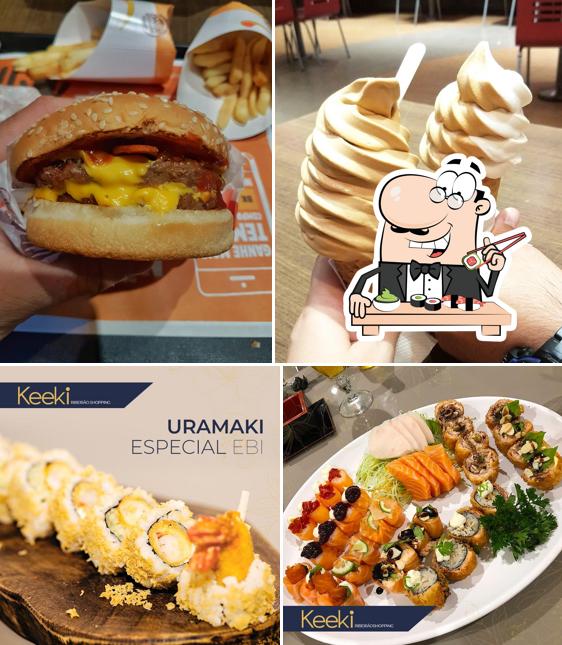 Experimente diversas opções de sushi