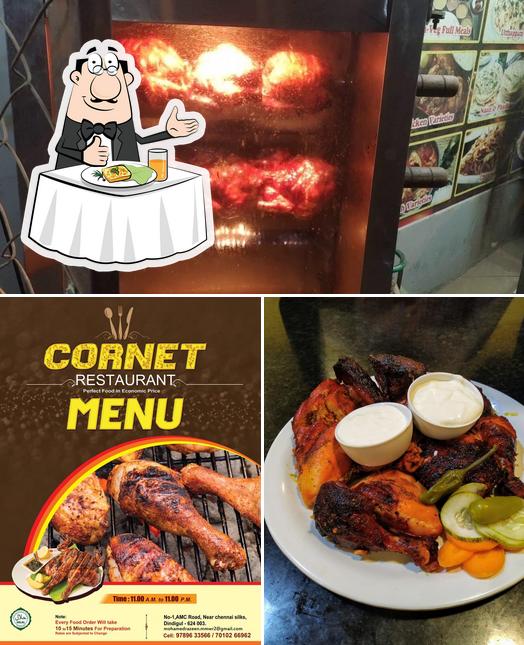 Food at Cornet Restaurant