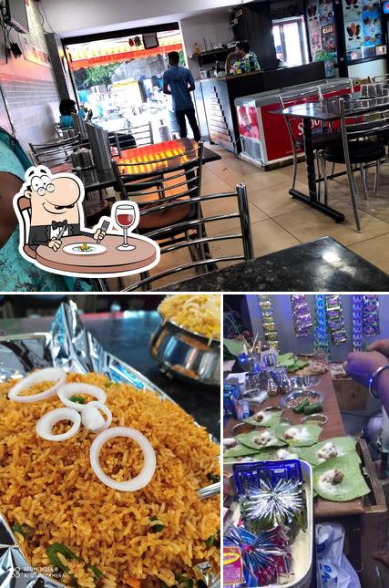Among different things one can find food and interior at Hyderabad food court