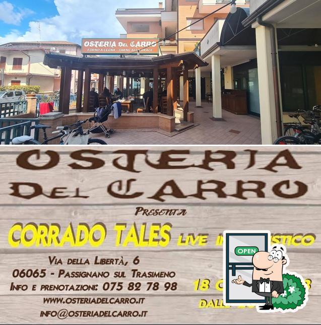 Goditi la vista dagli esterni di Osteria del Carro