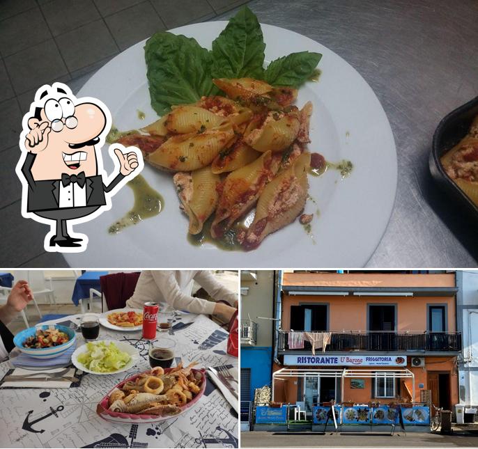 Dai un’occhiata alla foto che raffigura la interni e cibo di Ristorante U' Barone