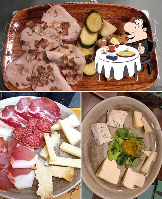 Piatto di formaggi al Trattoria da Sergio