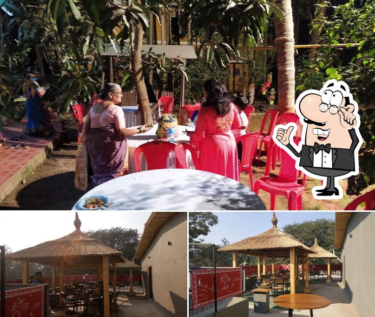 Take a seat at one of the tables at Morya Restaurant