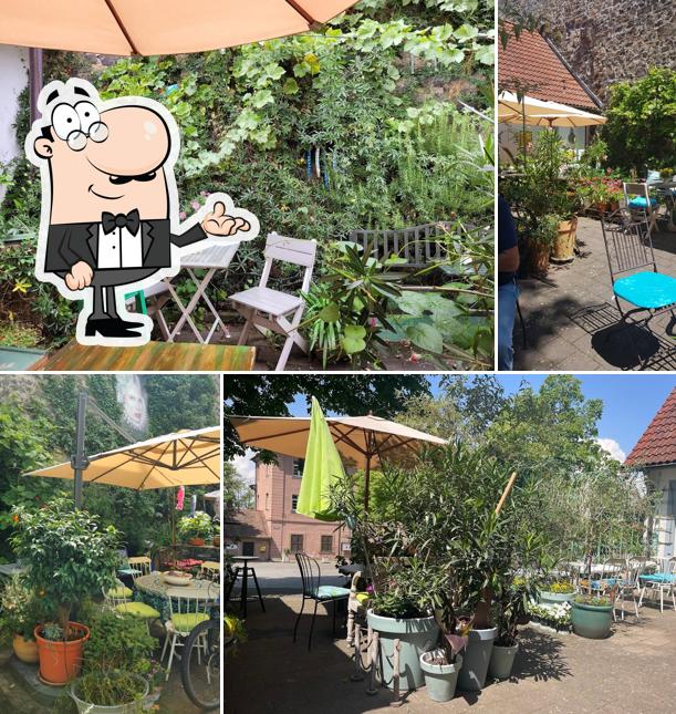 Installez-vous à l'une des tables de Café Leone
