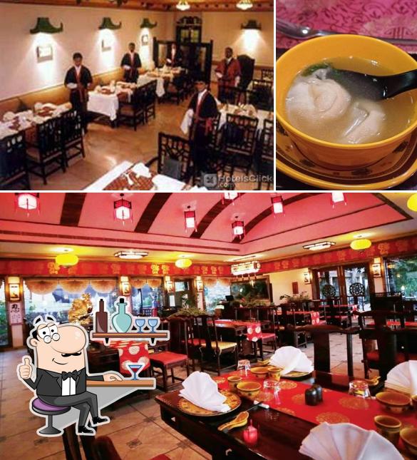 Among different things one can find interior and food at Dynasty
