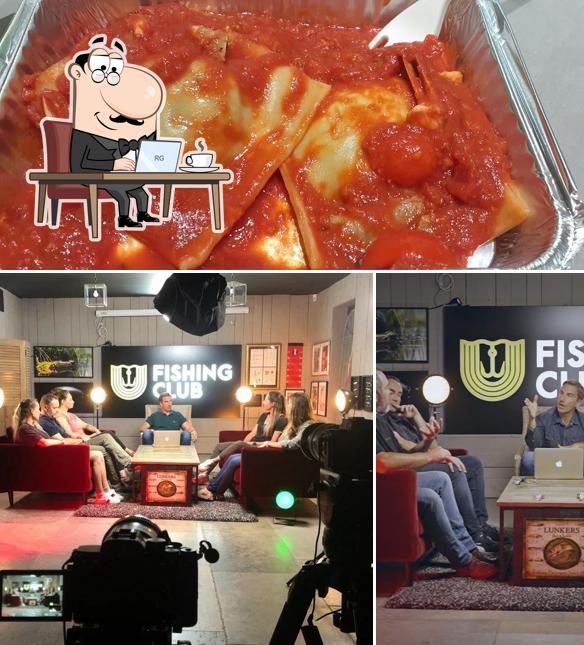 La interni e cibo del ristorante