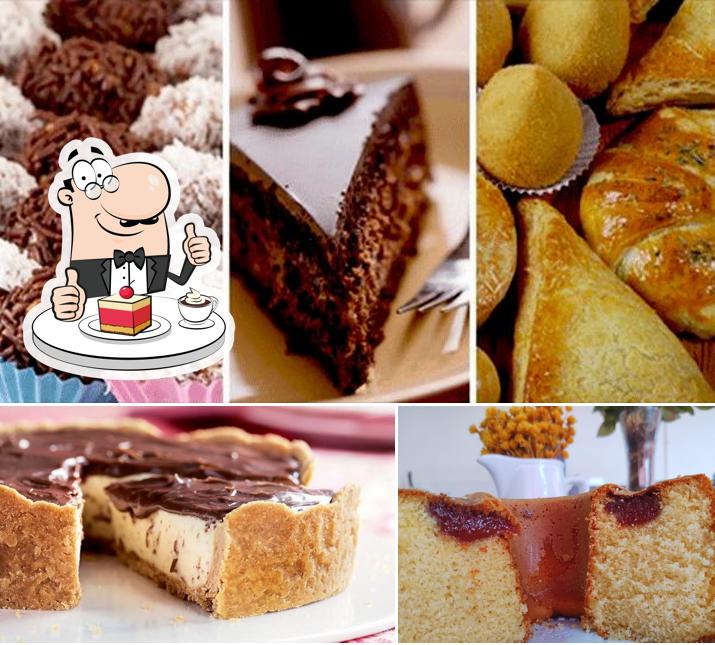 Gálatas Doceria e Salgataria oferece uma escolha de sobremesas