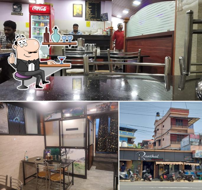 The picture of interior and exterior at Ranthal Restaurant